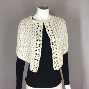 Cashmere capelette cape